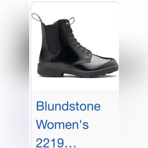 Blundstone Women's Black Patent Lace chelsea Boot new with tags and box